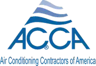 ACCA logo with blue layered wave design above the letters and the text "Air Conditioning Contractors of America" below.