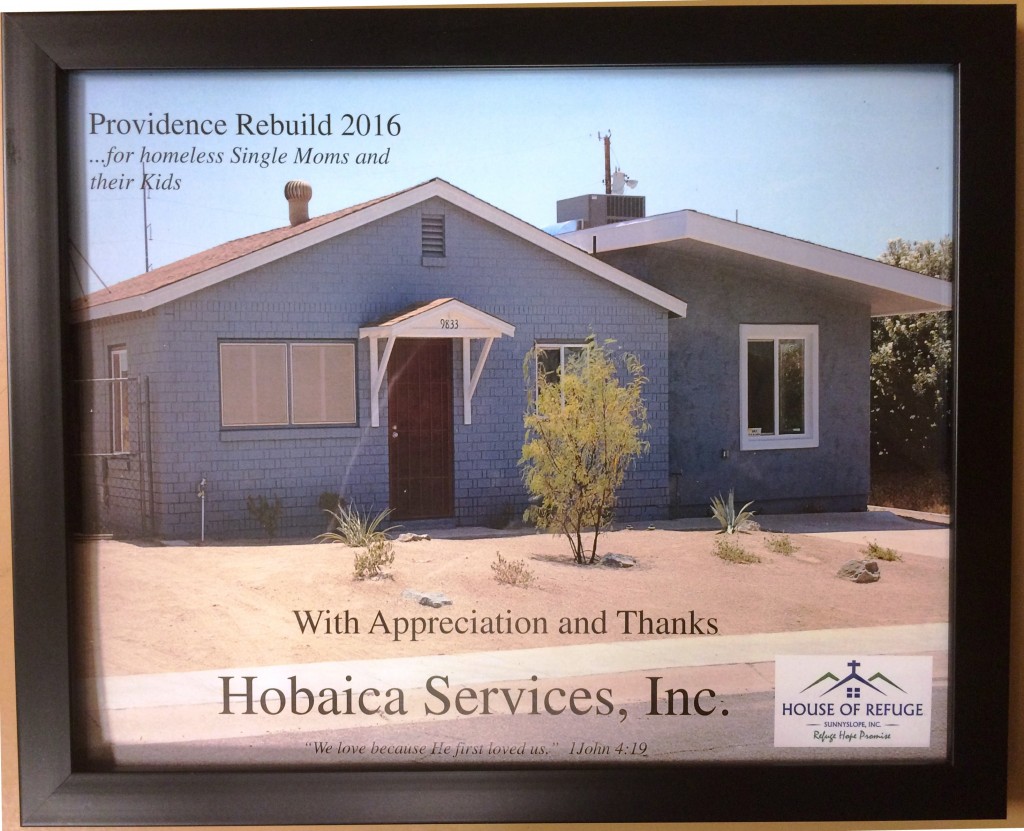 Hobaica Services Phoenix Az House Of Refuge Appreciation Plaque 1024x831 1